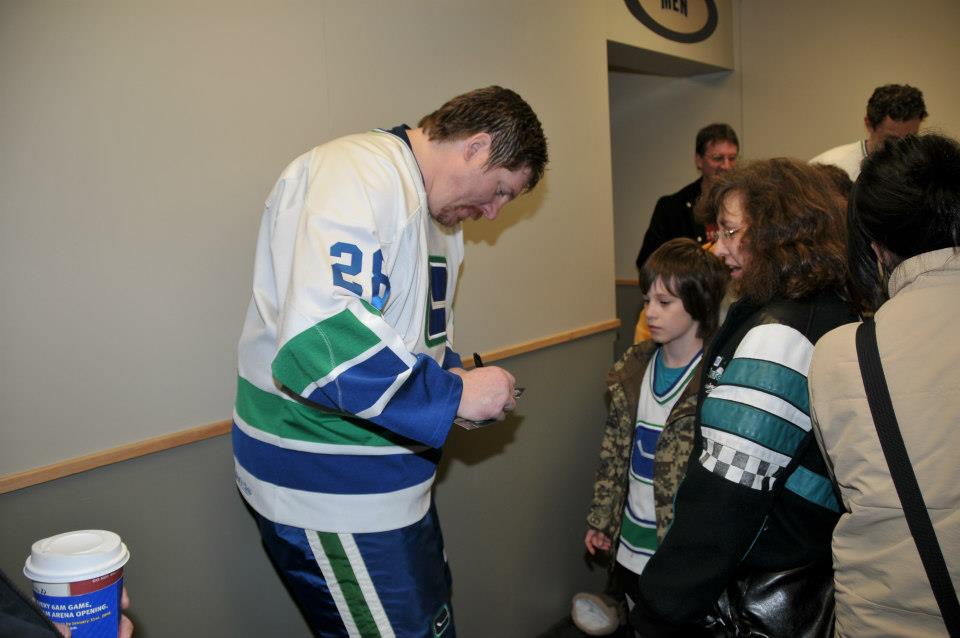 Pictures from Canucks Alumni Game
