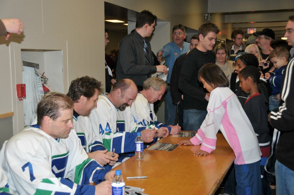 Pictures from Canucks Alumni Game